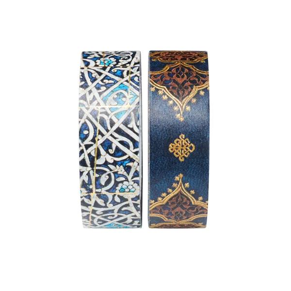 Paperblanks Washi Tape 2pk - Granada Turquoise & Safavid Indigo