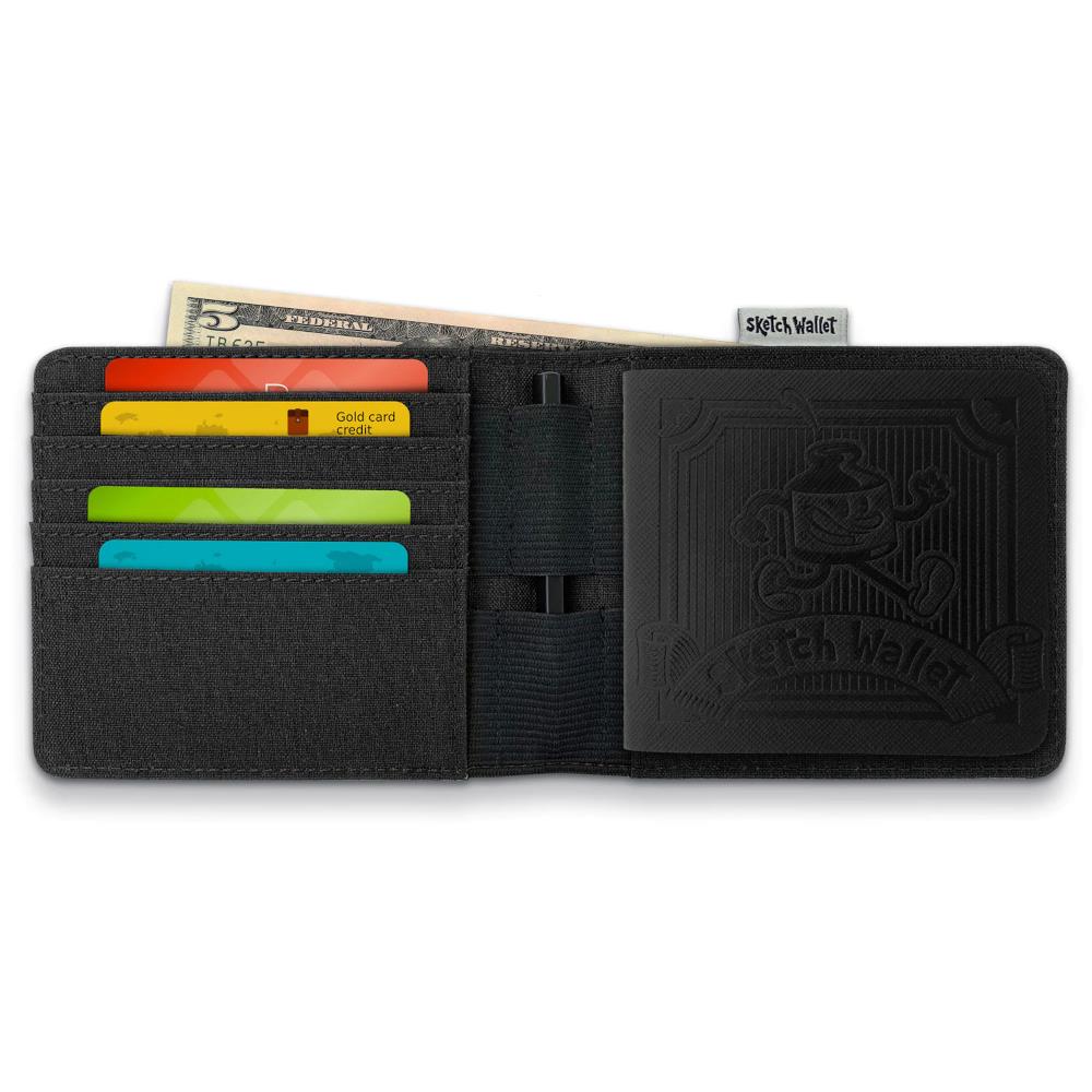 Inky's Medium Canvas Sketch Wallet - Black – Midoco Art & Office Supplies