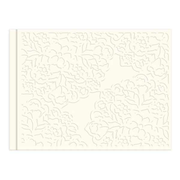 Punch Studio Guestbook - Cream Lace