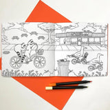 Animals on Bikes Colouring Book by Amélie Legault