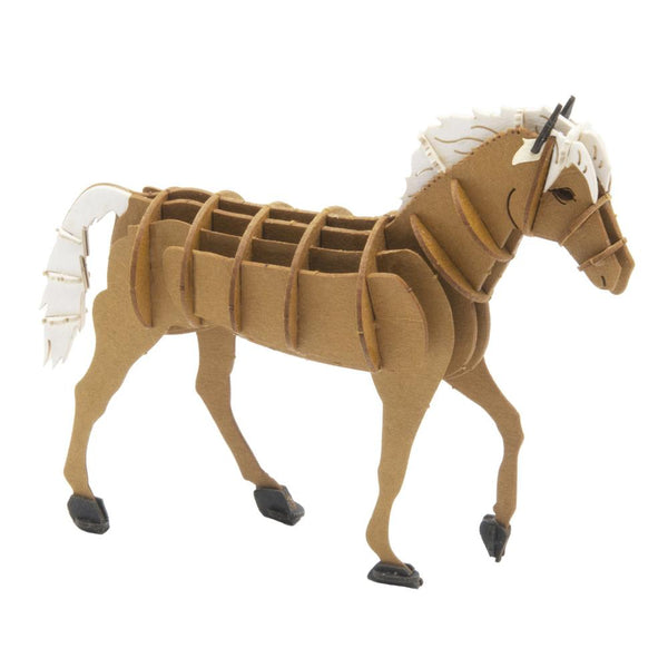 Fridolin 3D Paper Model - Haflinger Horse