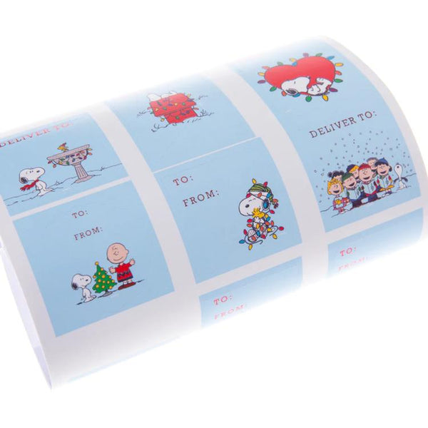 Graphique de France Holiday Gift Label Roll - Peanuts