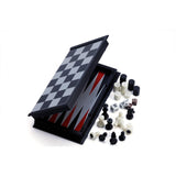 U3 3-in-1 Magnetic Game: Chess, Checkers & Backgammon