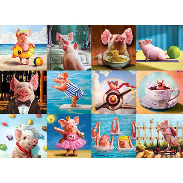 Eurographics 1000pc Puzzle - Funny Pigs