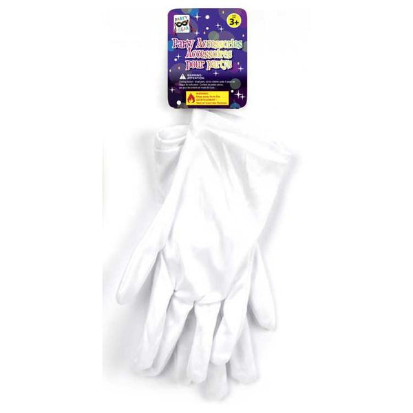 Party Gear White Costume Gloves