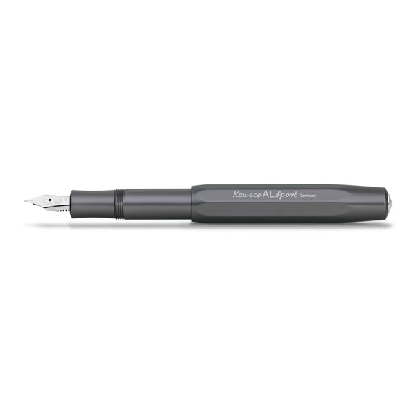 Kaweco AL Sport Fountain Pen, Grey Aluminium, Medium Nib