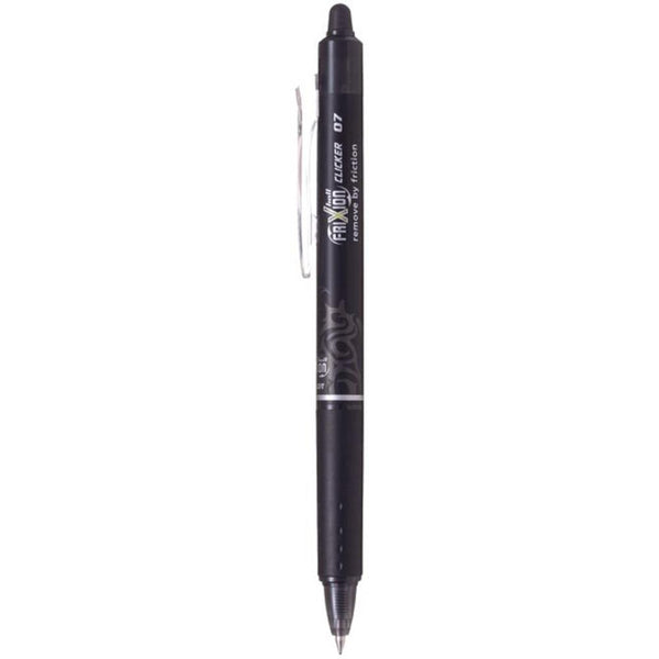 Pilot Frixion Erasable Gel Clicker Pen 0.7mm Black