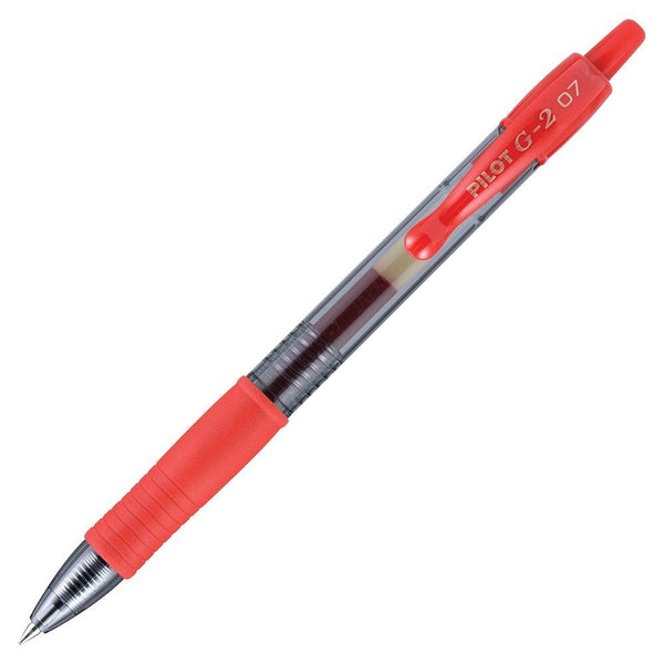 Pilot G2 Gel Pen Retractable 0.7mm Red