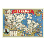 Cavallini Vintage Art Poster - Map of Canada (Ó)