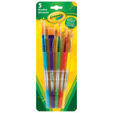 Crayola Paint Brushes 5pk Assorted