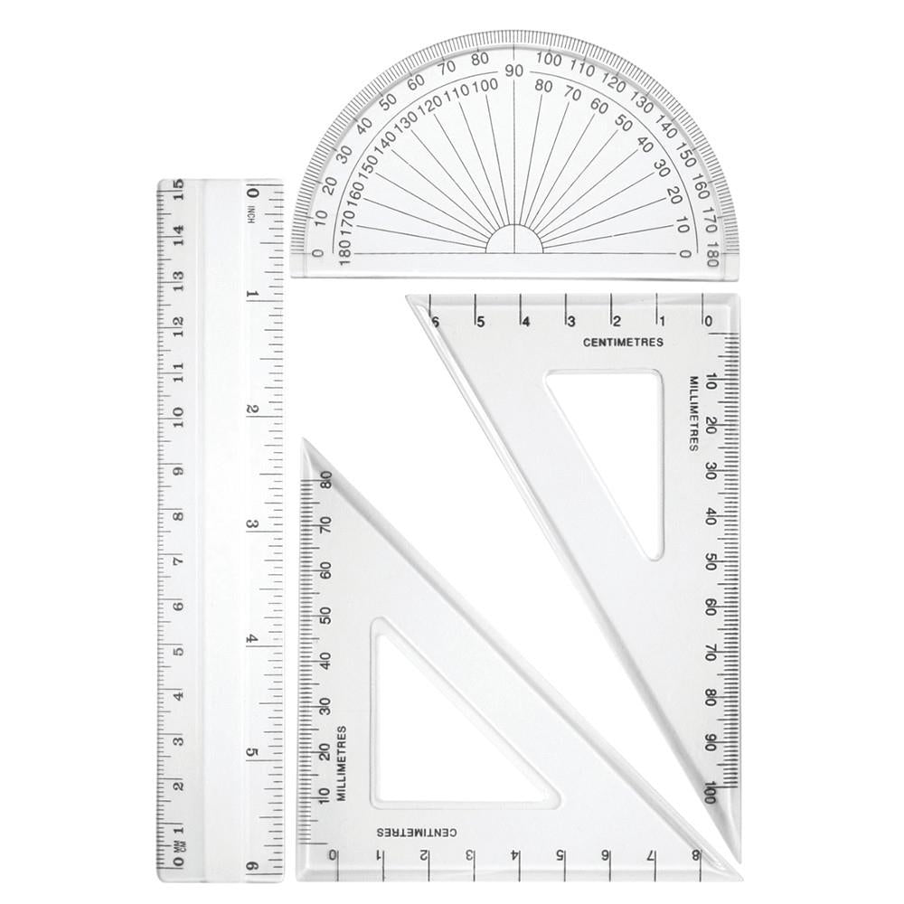 Midoco.ca: Westcott 4-Piece Math Ruler Set – Midoco Art & Office Supplies