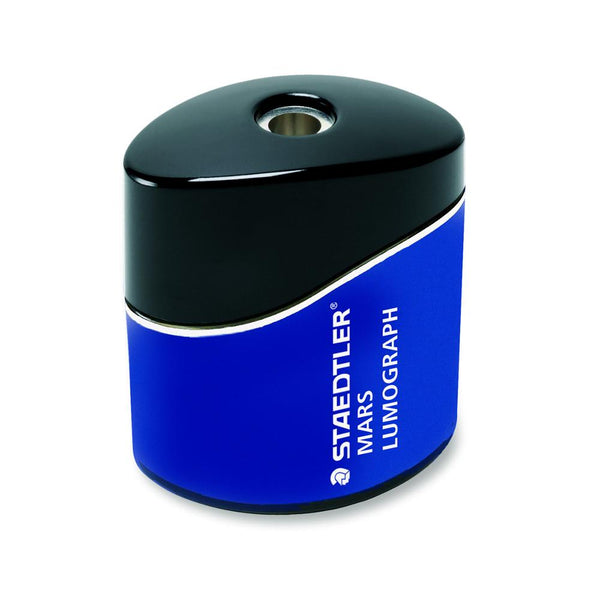 Staedtler 1-Hole Pencil Sharpener with Oval Container