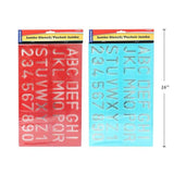 Selectum Letter & Number Stencils 1.5" - Assorted Colours