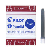 Pilot Fountain Pen Ink Cartridges 6pk Blue