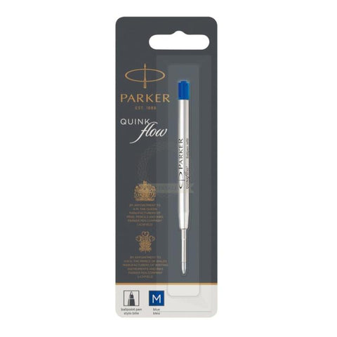 Parker QuinkFlow Ballpoint Refill, Medium Blue