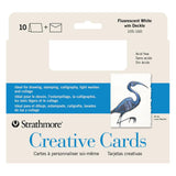 Strathmore Creative Cards 5x6.875" - Fluorescent White Deckle