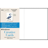Strathmore Creative Cards 5x6.875" - Fluorescent White Deckle 50pk