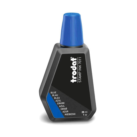 Trodat 7011 Stamp Pad Ink Refill 28ml Blue