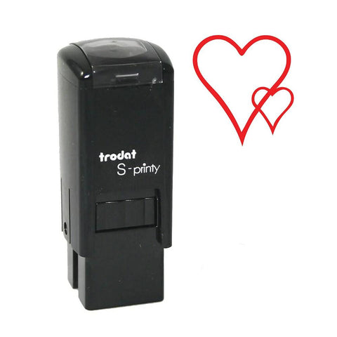Trodat Small S-Printy Stamp - Hearts, Red