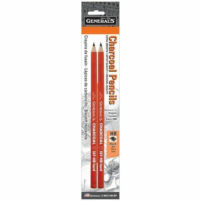 General's Charcoal Pencil 2pk HB