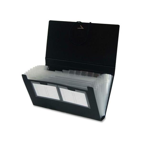 Cheque Folder Midoco.ca: Filexec Poly Expanding File 13 Pockets Cheque Size Black ...