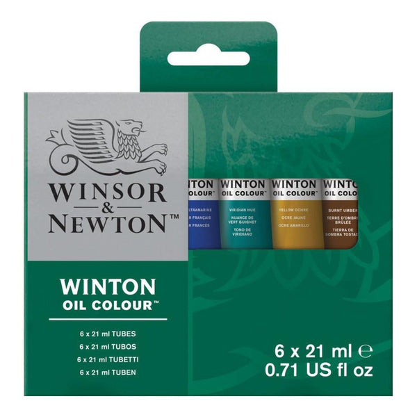 Winsor & Newton Winton Oil Paint Tube 6x21mL Intro Set