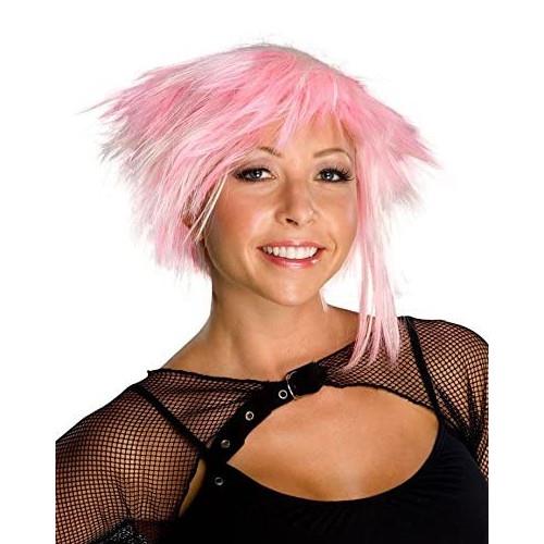 Rubies Cyber Pixie Pink & White Wig