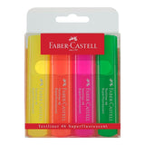 Faber-Castell Textliner Fluorescent Highlighter Chisel Tip 4pk 