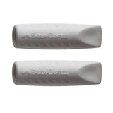 Faber-Castell Eraser Grip 2001 Cap Grey 2pk
