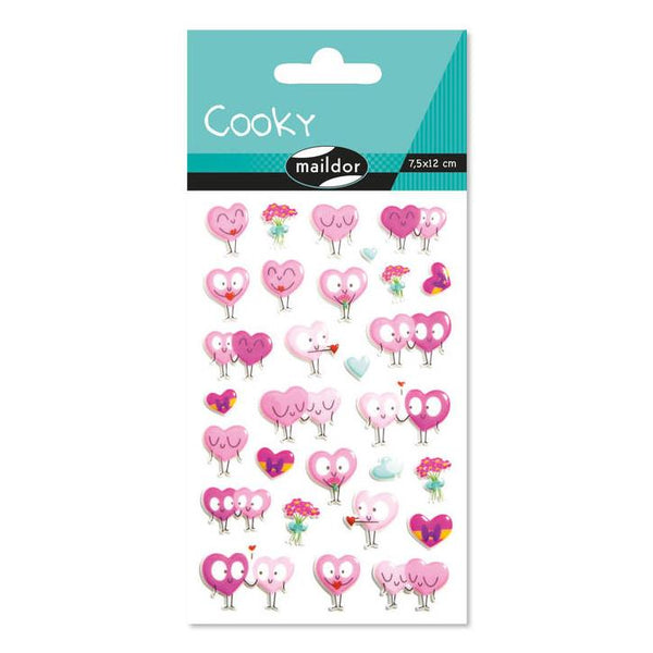 Midoco.ca: Cooky Heart Love Stickers