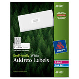 Avery Eco White Inkjet Labels 2-5/8" 750/pk