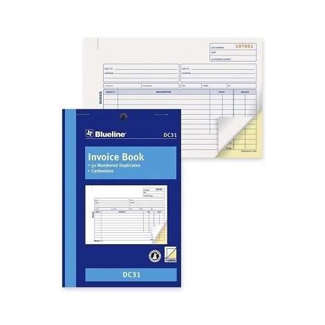 Blueline Invoice Book 5.5" x 8"