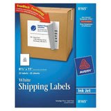 Avery Shipping Labels Full Sheet Letter-Size 25pk
