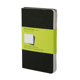 Moleskine Pocket Plain Cahier Journals 3pk - Black