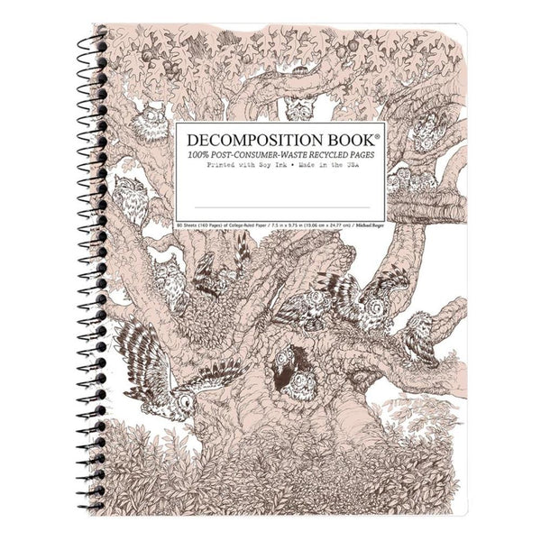 Coilbound Decomposition Notebook - Screech Owl