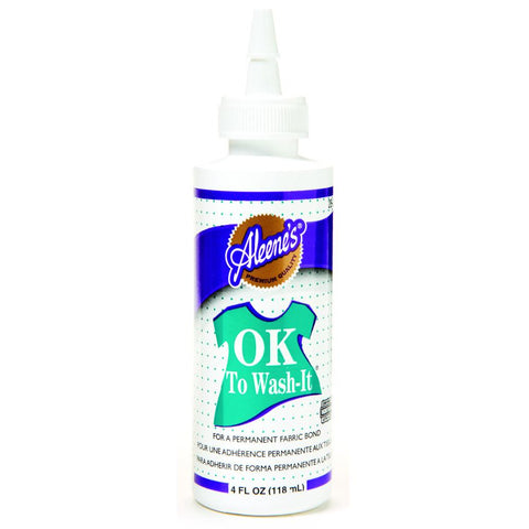 Aleene's OK To Wash It Fabric Glue 4oz