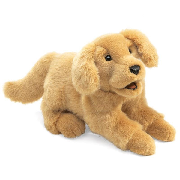 Folkmanis Hand Puppet - Golden Retriever Puppy