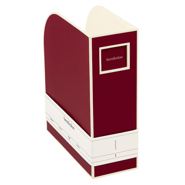 Semikolon Magazine Storage Box - Burgundy