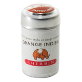 J Herbin Ink Cartridges 6pk Orange Indien