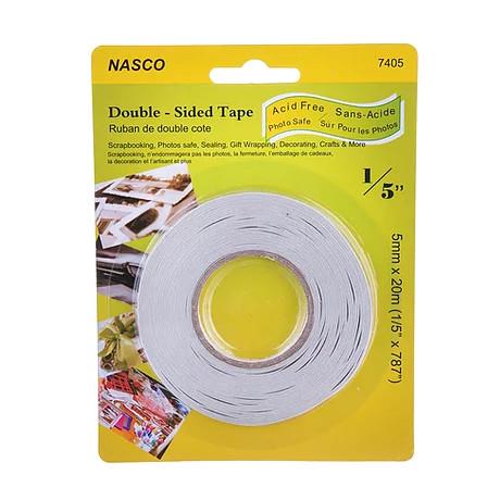 NASCO Double-Sided White Tape 1/5"