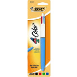 Bic 4-Color Ballpoint Retractable Pen, Medium Tip