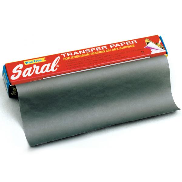 Saral Transfer Paper, Graphite Black, 12" x 12 ft. Roll