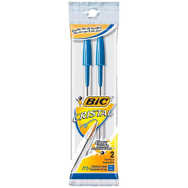 Bic Cristal Ballpoint Pens 2pk Medium Point, Blue
