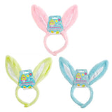 Easter Treasures Plush Bunny Ears Headband - Assorted Colours