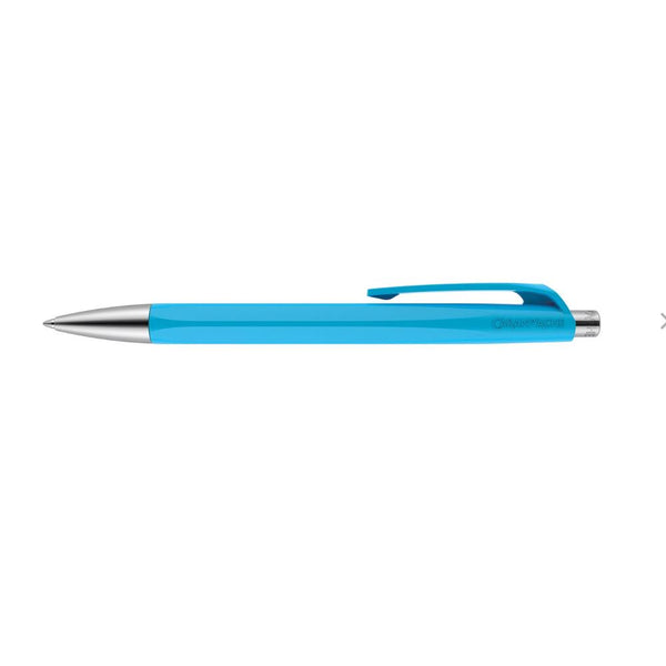 Caran d'Ache 888 Infinite Ballpoint Pen, Turquoise w/ Blue Ink