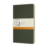 Moleskine Large Ruled Cahier Journals 3pk - Myrtle Green