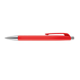 Caran d'Ache 888 Infinite Ballpoint Pen, Scarlet Red w/ Blue Ink