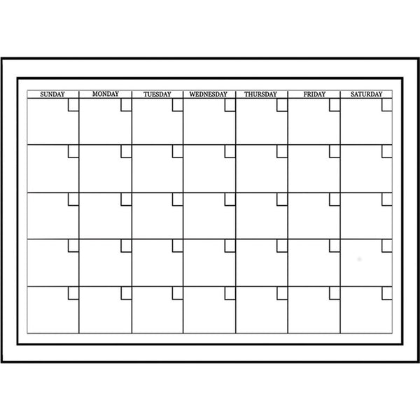 Wallpops Dry Erase Calendar 24" x 18" - White