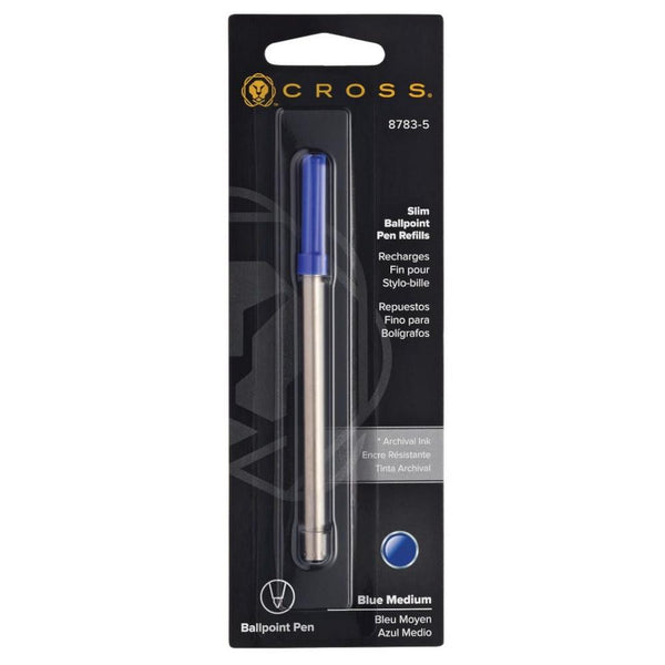 Cross Slim Ballpoint Pen Refill, Medium Blue