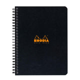 Rhodia A5+ Coilbound Ruled Notebook - Black
